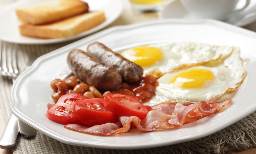 Image 1: Breakfast and Hot Drink for Two