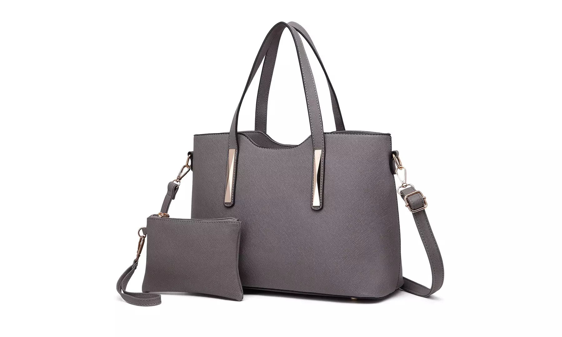 Miss Lulu PU Leather Shoulder Bag and Matching Purse Set