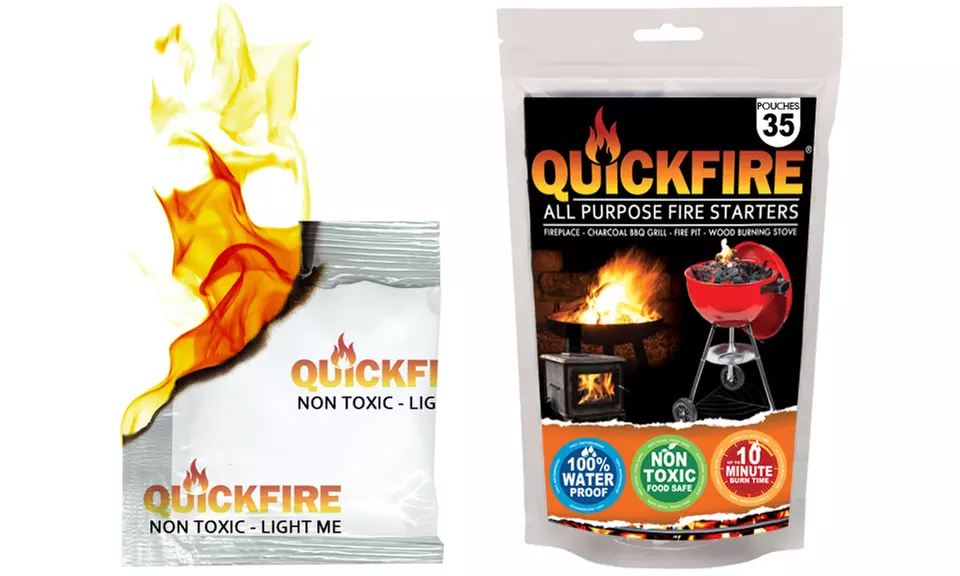 QuickFire Weatherproof Instant Fire Starters (35-Pack) - Primary Image