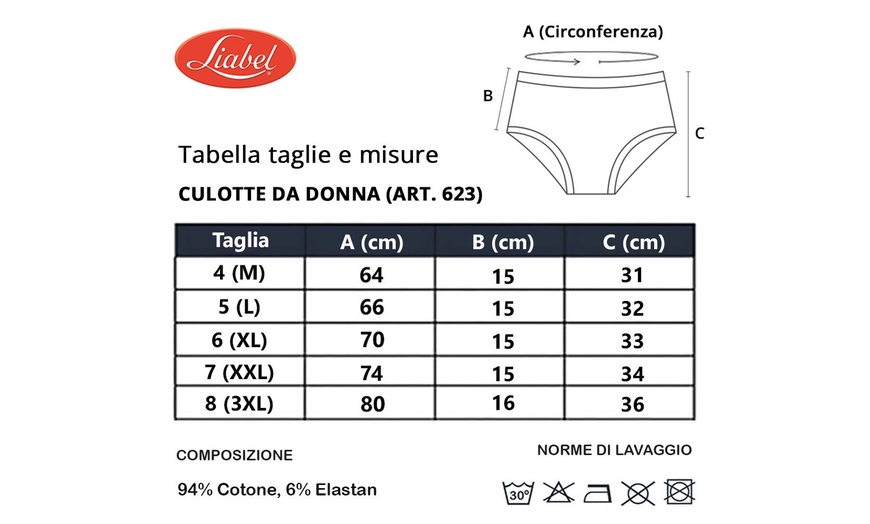 Image 18: Slips ou culottes Liabel en coton bi-élastique