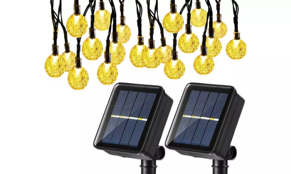 Solar-Lichterkette mit 20 LED-Leuchten