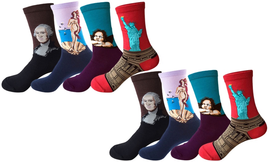 Image 13: Women's Classical Art Socks