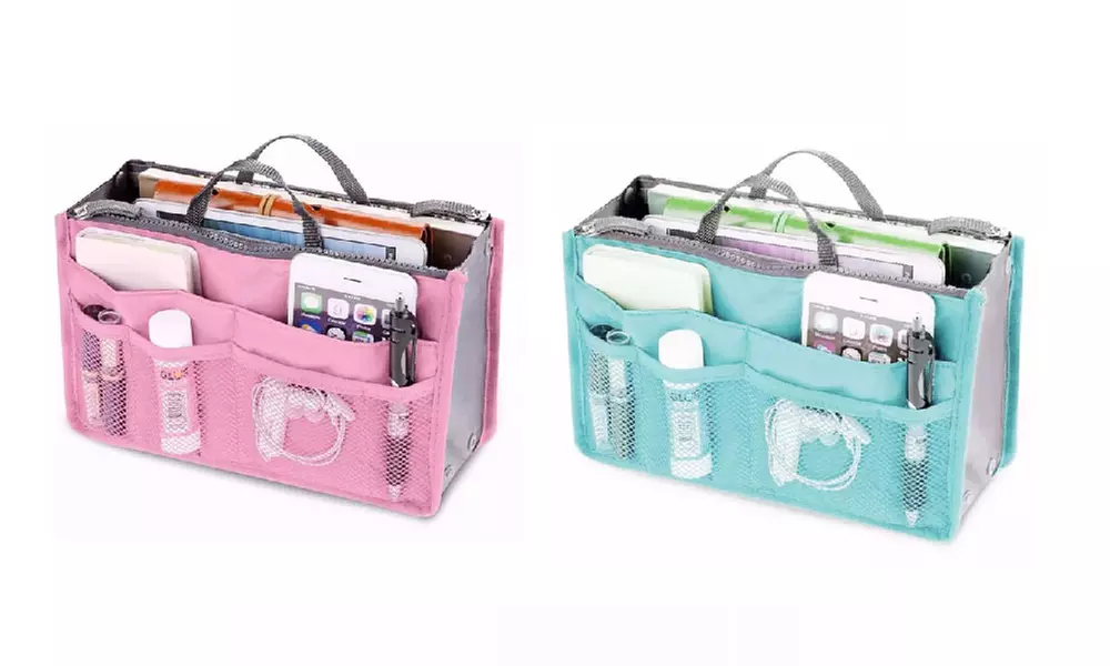 1 o 2 borse organizer da viaggio per cosmetici