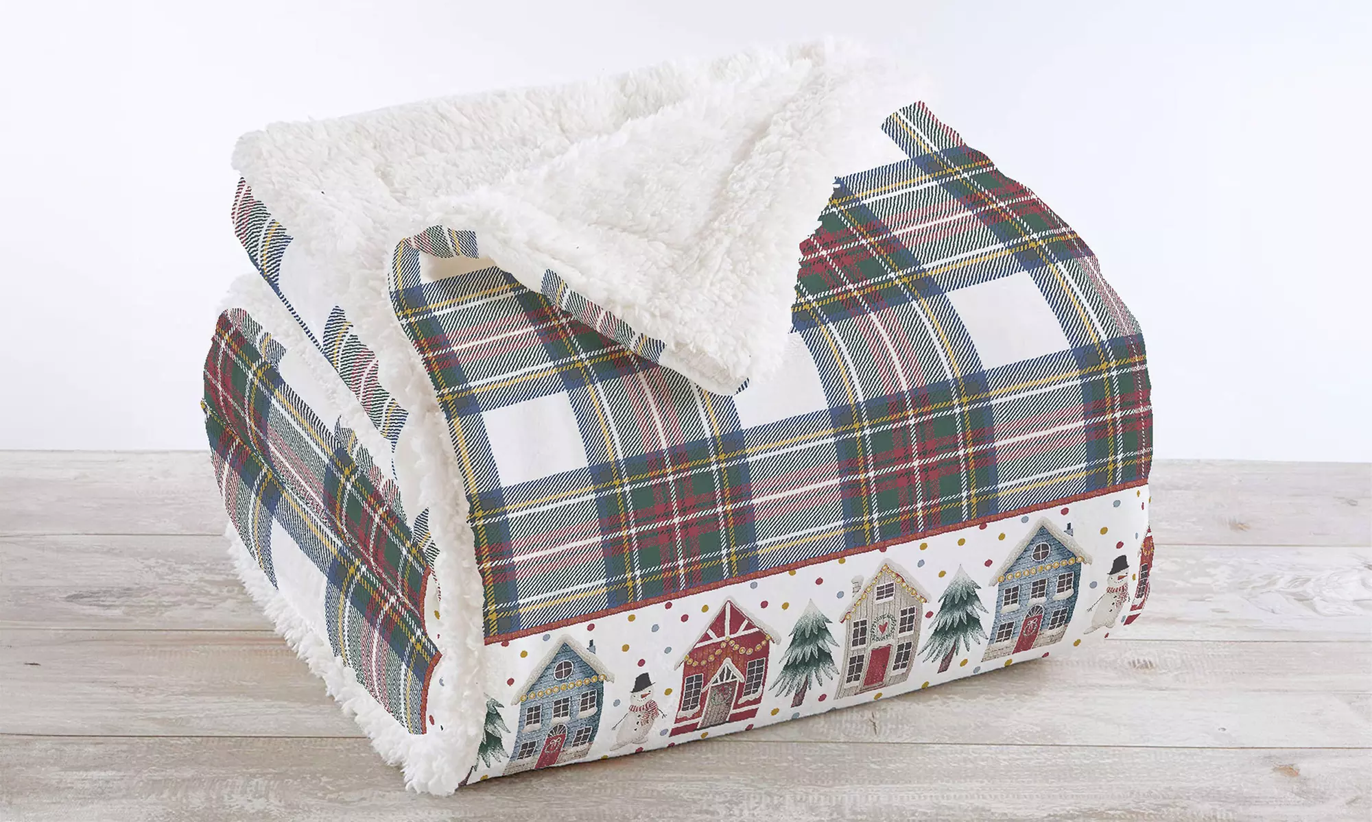 Warme Sherpa-Decke „Vermont“