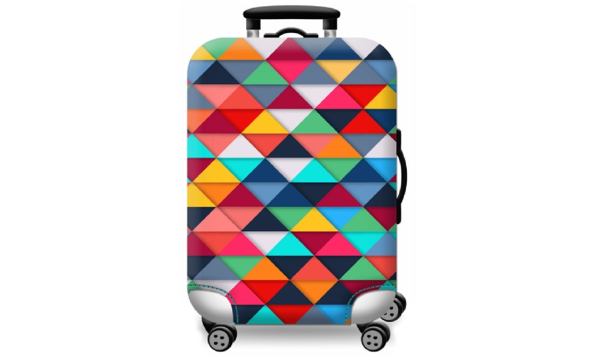 Image 12: Abstract Theme Luggage Cover