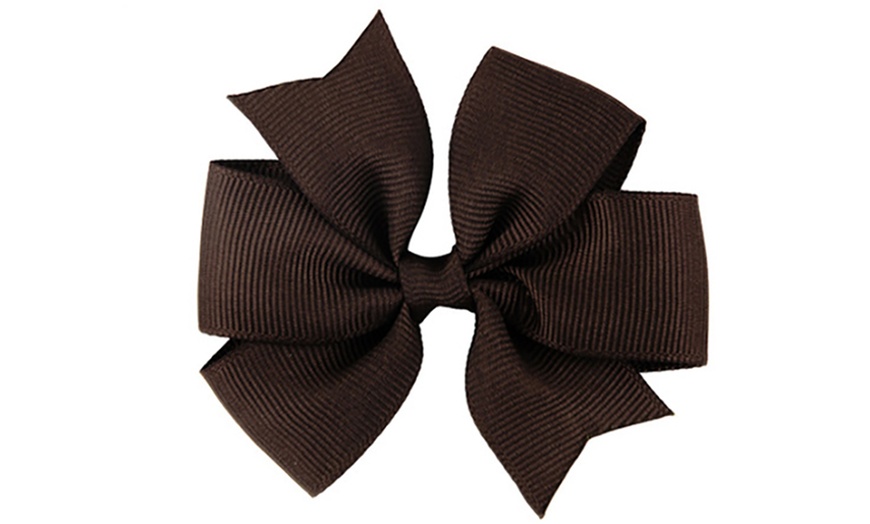 Image 2: Pack of 10 Hair Bows for Kids