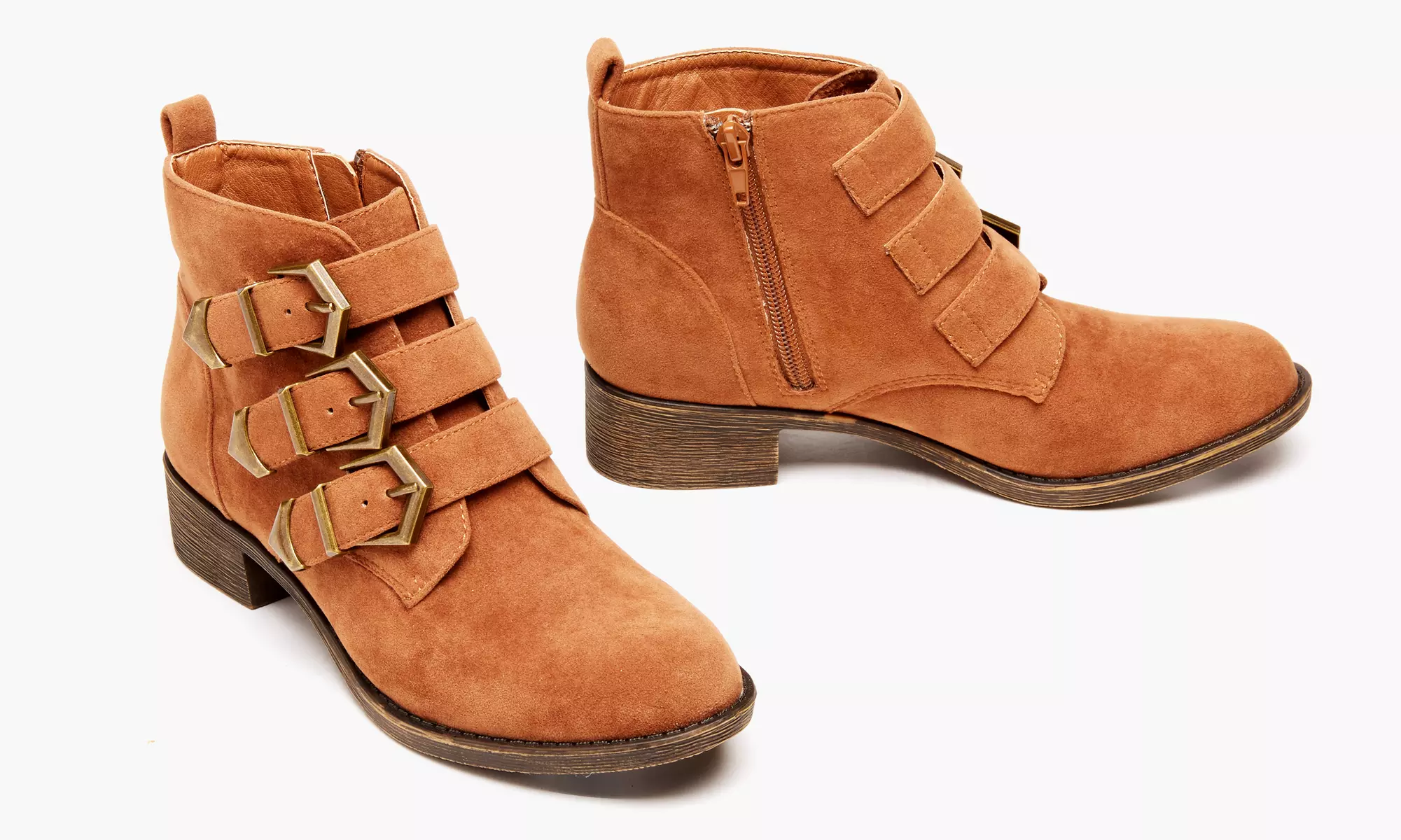 Olive Street Women's Western Buckle Boots (Size 6) - Primary Image