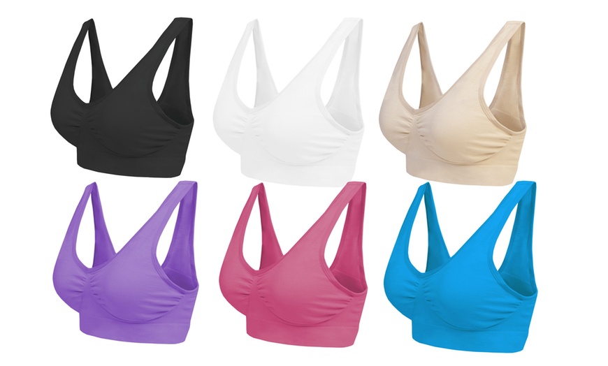 Image 1: Seamless Bras Three-Pack