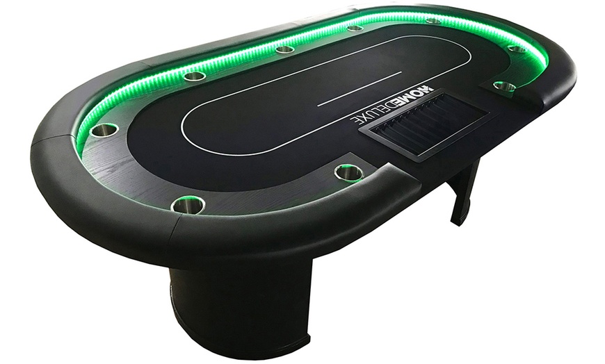 Image 9: Table de poker ''Full House" avec LED