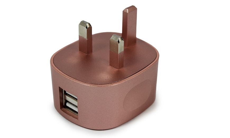 Image 8: Dual-USB Charging Plug for iPhone