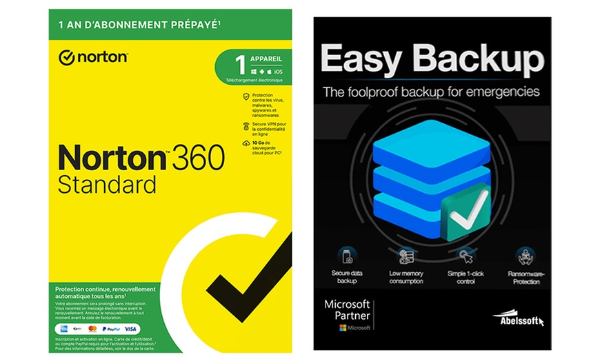 Image 4: Norton Antivirus and Easy Backup Pack
