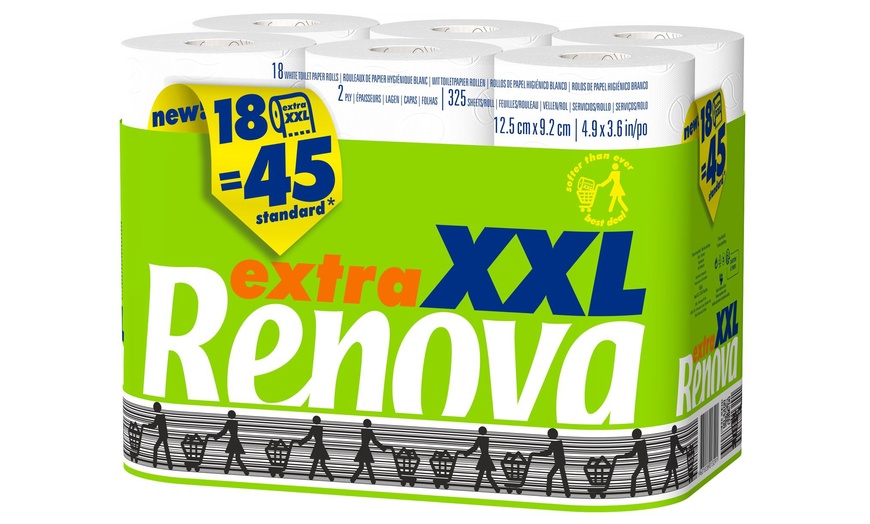 Image 2: Renova XXL Toilet Paper 18 Rolls