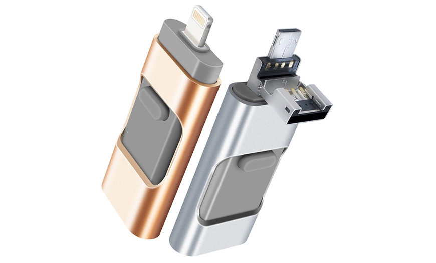 Image 5: 3-in-1 Lightning USB Flash Drive