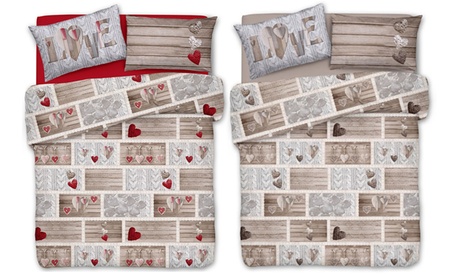 Copripiumino in cotone Shabby disponibile in 2 dimensioni e 2 colori