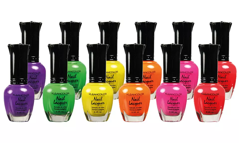 KleanColor Neon Candy Nail Polish Set (6- or 12-Pack) - Primary Image
