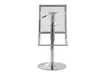 LeisureMod Napoli Modern Clear Acrylic Bar Counter Stool (Set of 2) - Second Medium