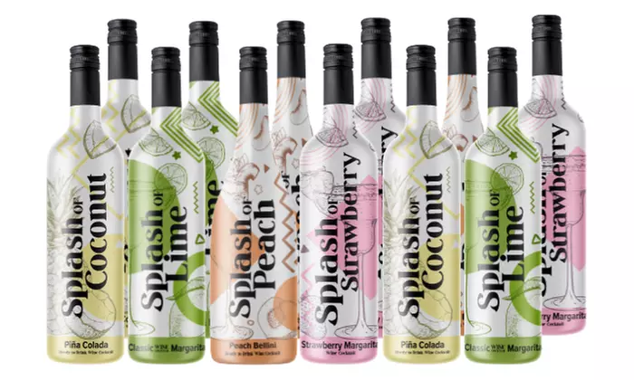 4- or 12-Pack of Summer Splash Wines Cocktails from Splash Wines (Up to 56% Off) - Second Medium