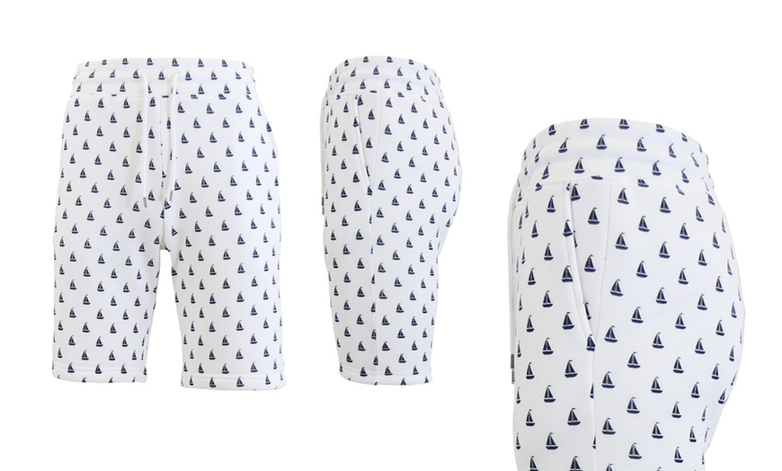 Image 16: Galaxy by Harvic Men's Slim-Fit Printed French Terry Shorts (S-2XL)