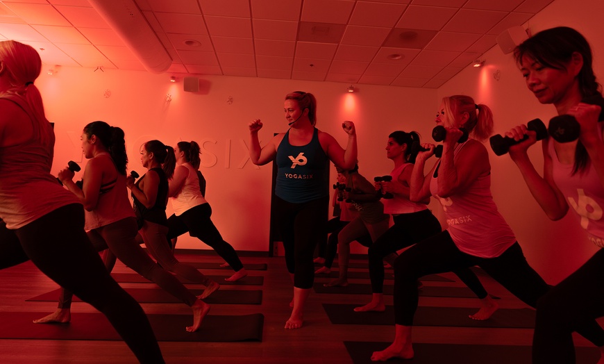 Image 2: Experience Various 60-Minute Yoga Styles at YogaSix Long Beach