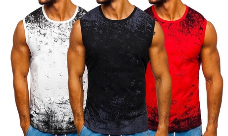 Maglietta senza maniche da uomo, disponibile in 3 colori e varie taglie