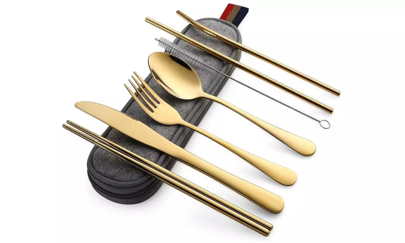 Portable Utensils Silverware Flatware Sets Travel Camping Cutlery Set