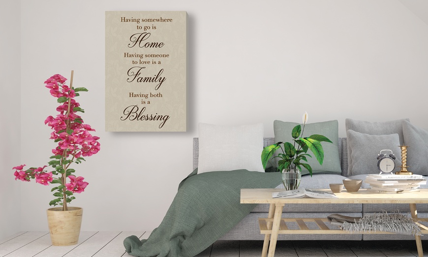 Image 5: Family Quote Canvas in 7 Designs