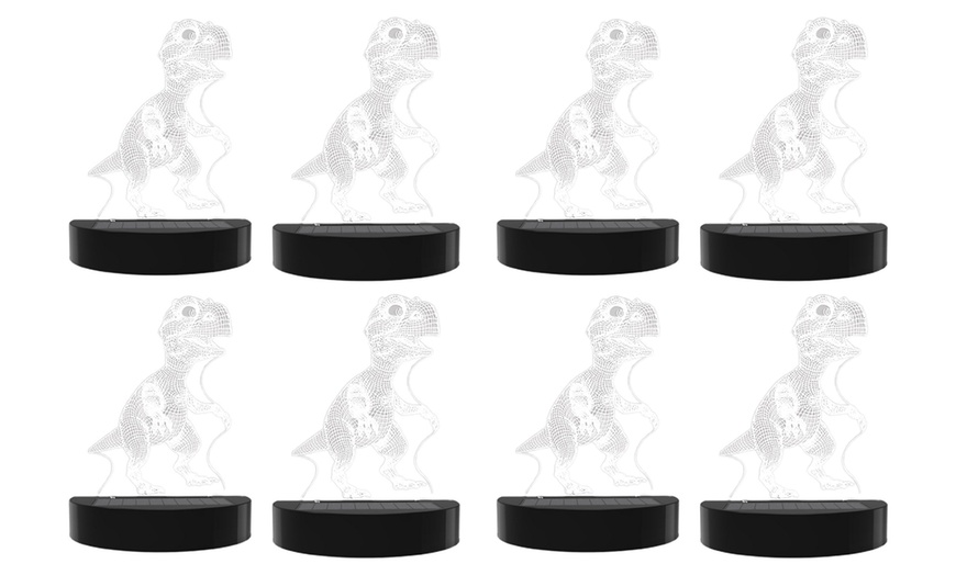 Image 8: Two, Four or Eight Solar Dinosaur LED Lights