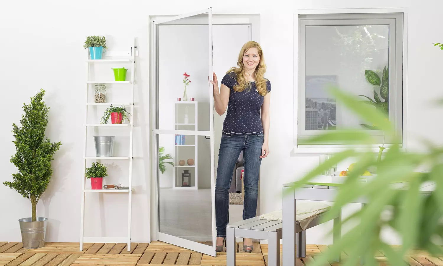 Fliegengitter-Türbausatz „Start“ oder „Master Slim+“ in der Farbe und Größe nach Wahl - Primary Image