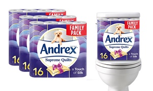  48 or 96 Rolls of Andrex Supreme Quilts Toilet Tissues 