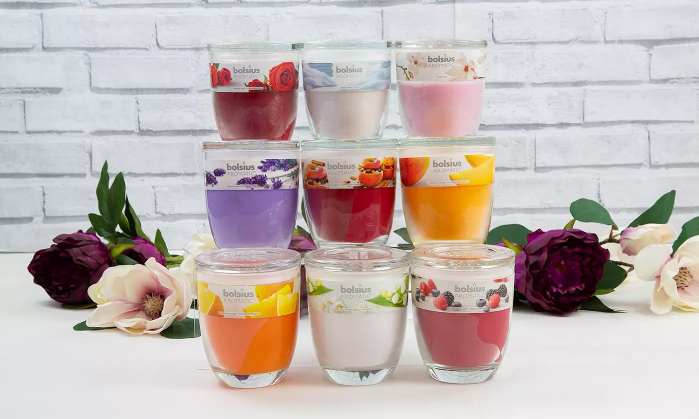 Set de 4 bougies parfumées en pot de la marque Bolsius - Primary Image