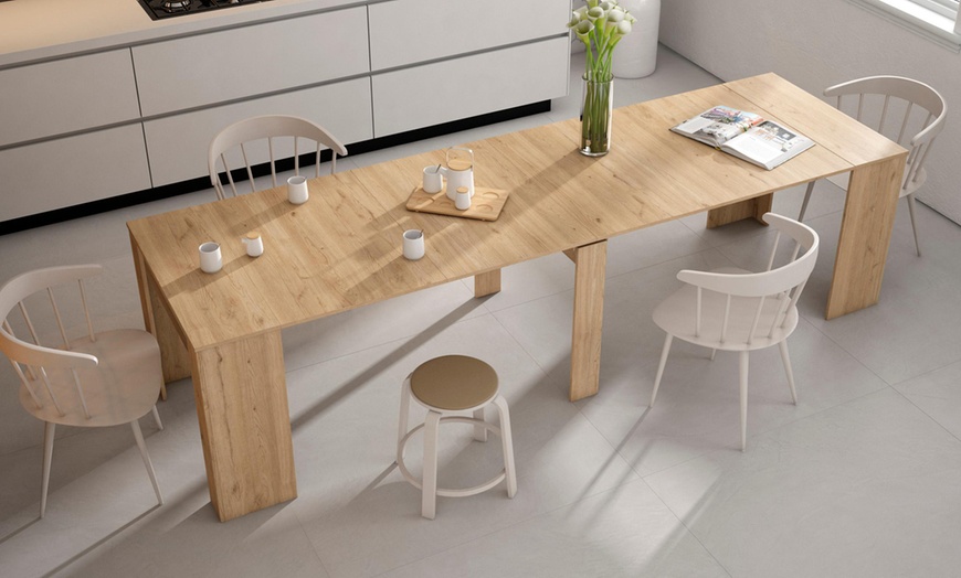 Image 23: New Table console extensible, Accueille jusqu'à 6 et 14 personnes En différentes couleurs