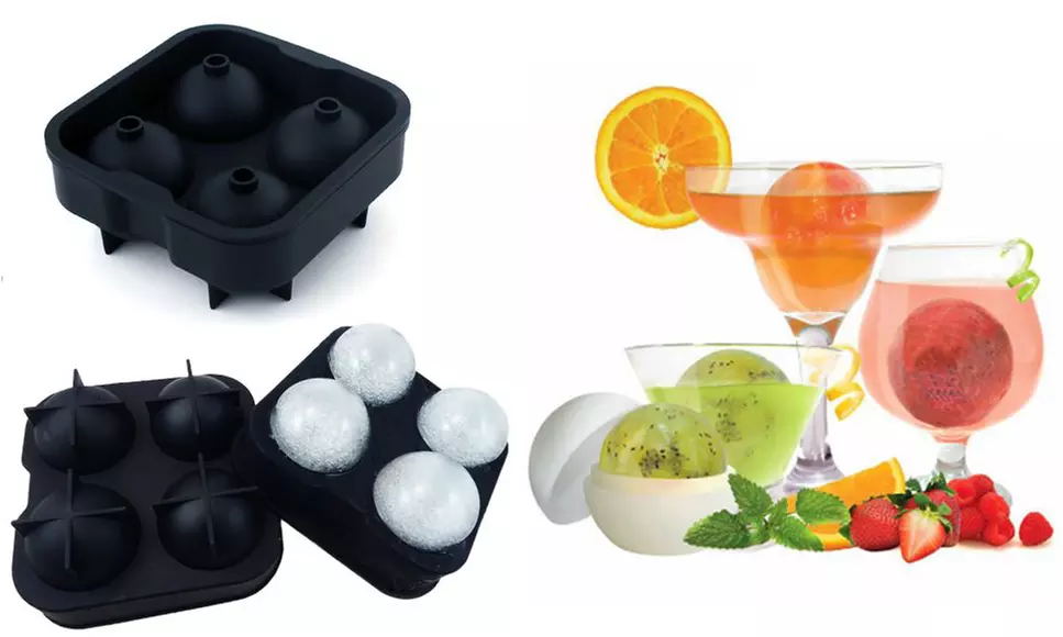 One, Two, or Four Round Ice Cube Moulds - Primary Image