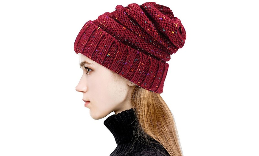 Image 19: Unisex Slouchy Beanie Hat