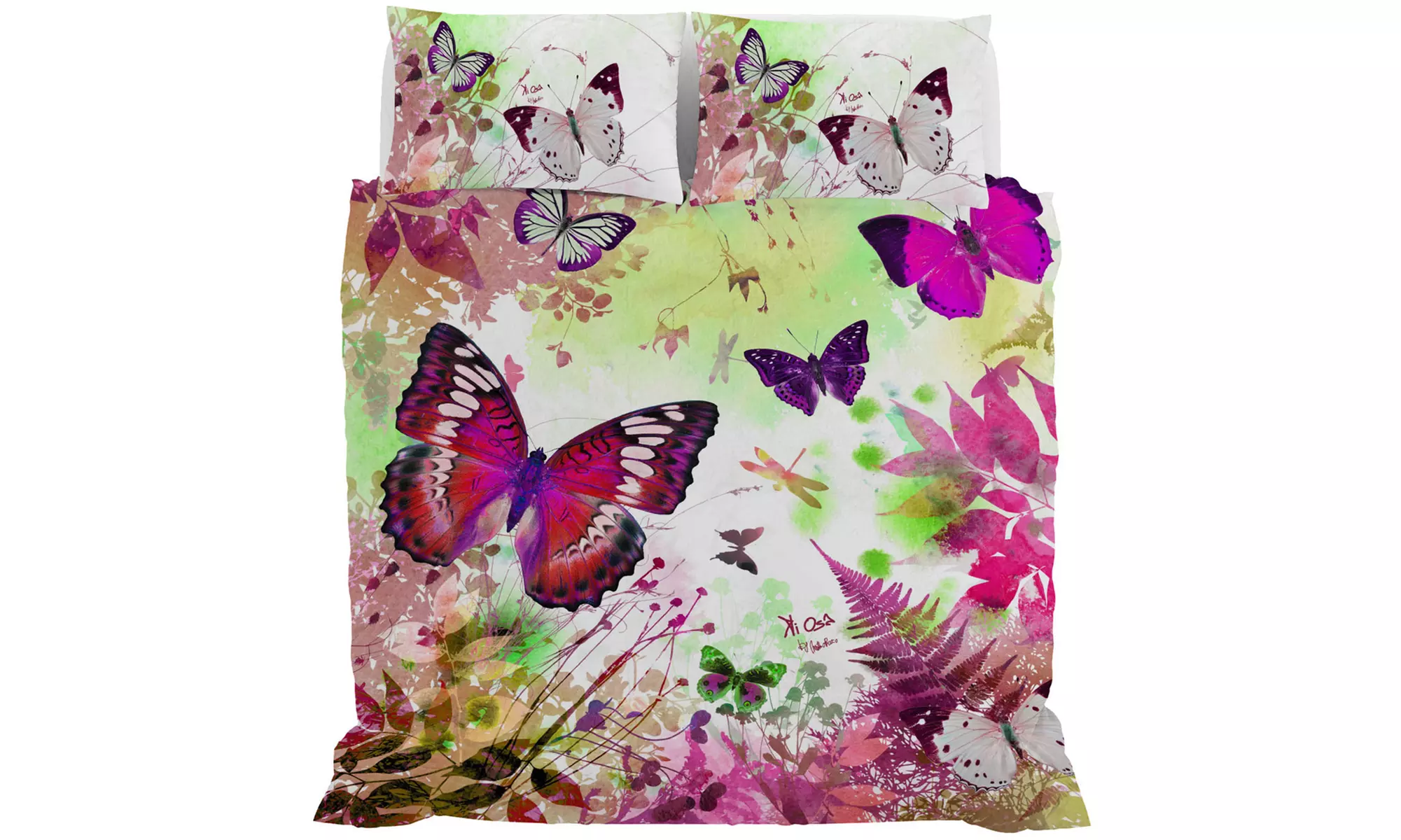 Parure copripiumino Kiosa in stampa digitale