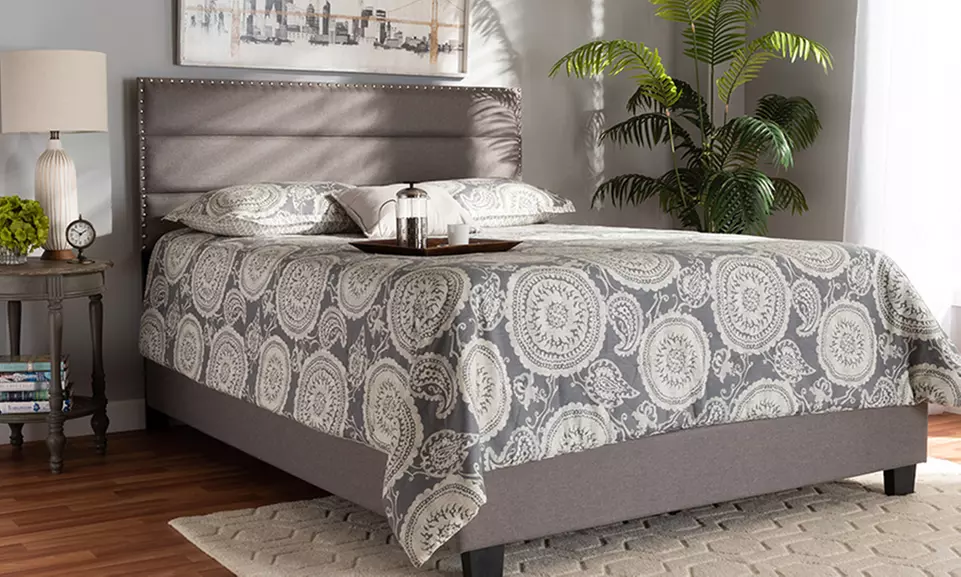 Ansa Fabric Upholstered Bed - Primary Image