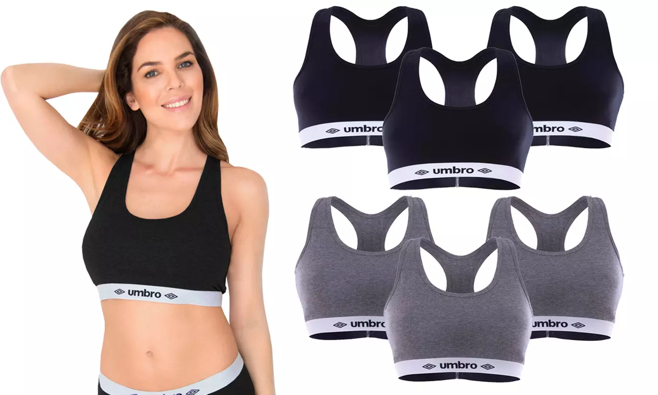 Lot de 3 brassières de sport en coton Umbro - Primary Image