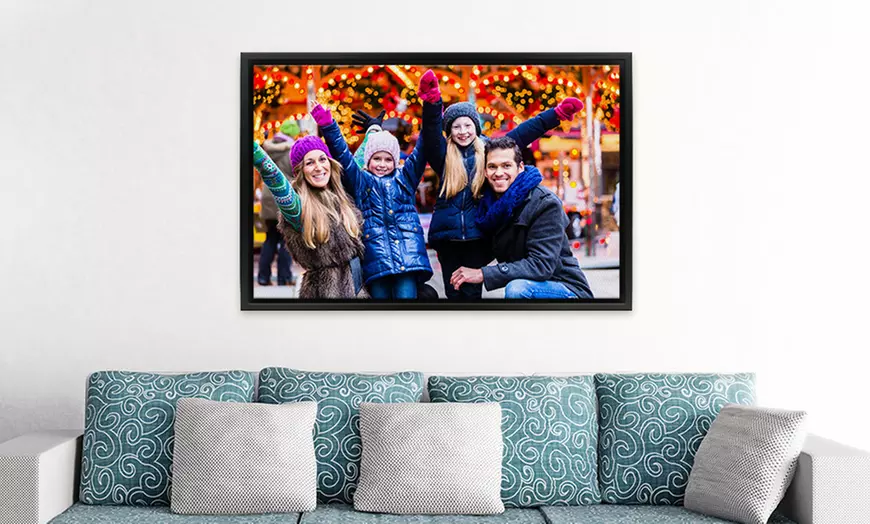Image 2: Canvas with Floating Frame