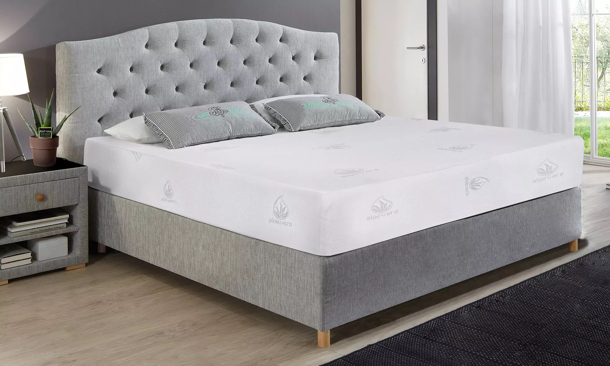 Matelas "Orthosense" 22cm à mémoire de forme avec sommier en option, marque Sampur, livraison offerte - Primary Image