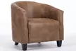 Bronzing Fabric Tub Chair with Footstool - Image 6