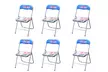 Ensemble de 6 chaises de cuisine pliantes - Second Medium