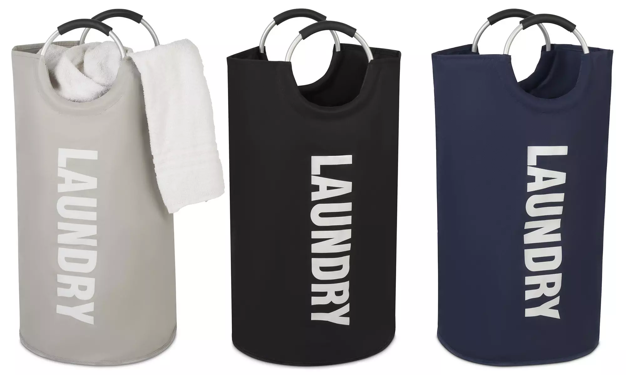 Vinsani Collapsible and Foldable Laundry Hamper Bag