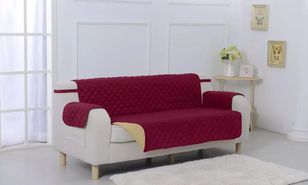 Quilted Water-Absorbent Reversible Furniture Protectors - Primary Image