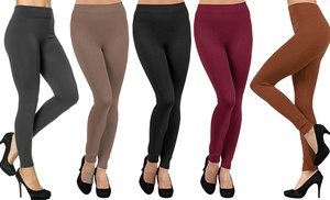 Multi-Pack Seamless Thick Fleece-Lined Leggings