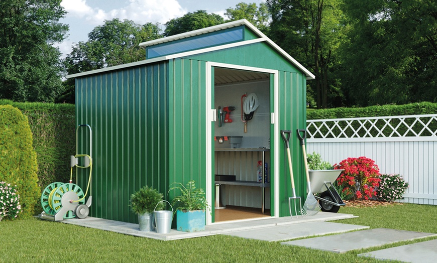 Image 1: Skylight Metal Shed