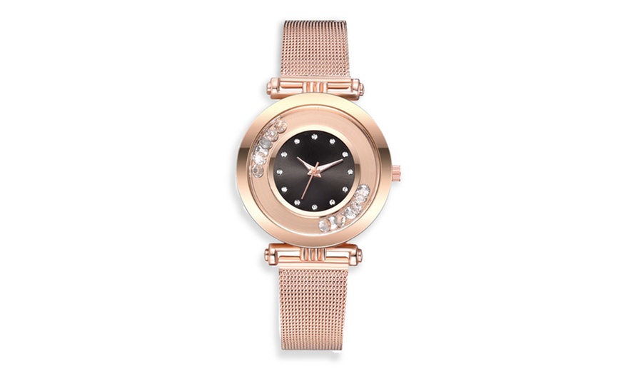 Image 2: Glamour Watch with Crystals