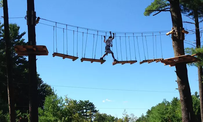 Admission to TimberTrek Aerial Adventure Park at Chuckster's Family Entertainment Center (Up to 35% Off) - Primary Image