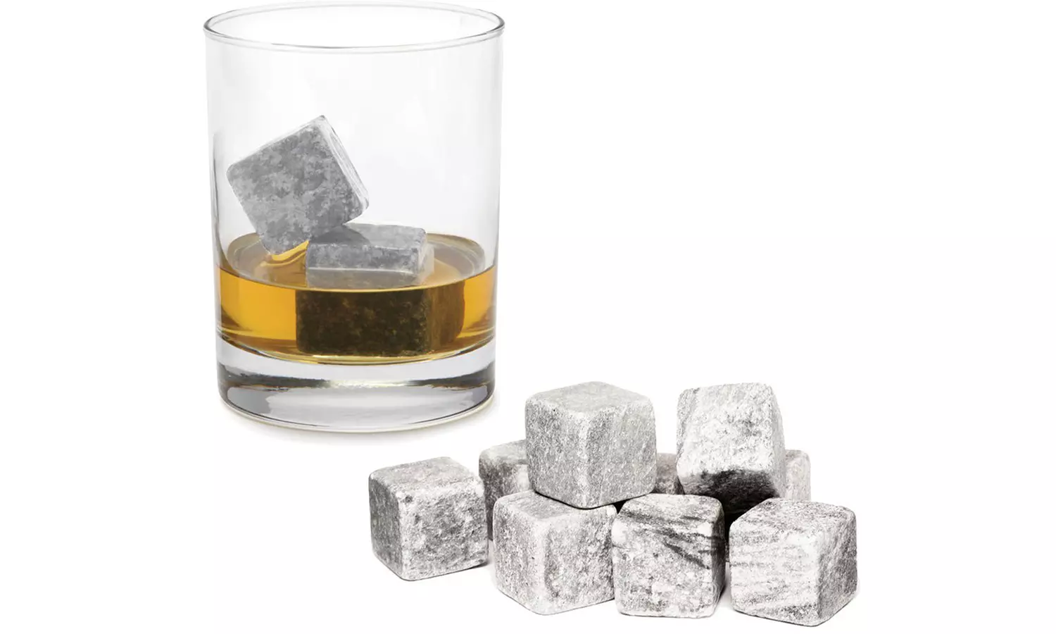 1, 2 ou 3 lots de 9 pierres à whisky en pierre naturelle - Second Medium