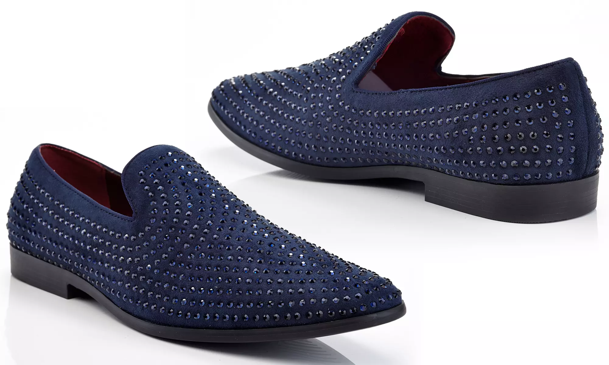 Henry Ferrera Men's Studded Dress Loafers - Second Medium