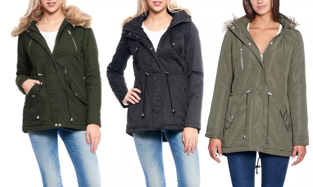Women's Parka Jacket. Plus Sizes Available. - Primary Image