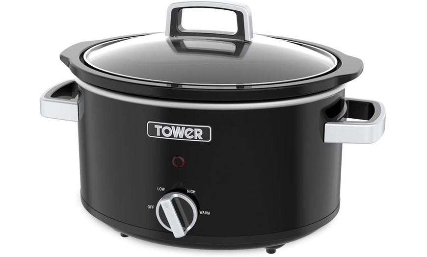 Image 5: Tower 3.5L or 6.5L Slow Cooker